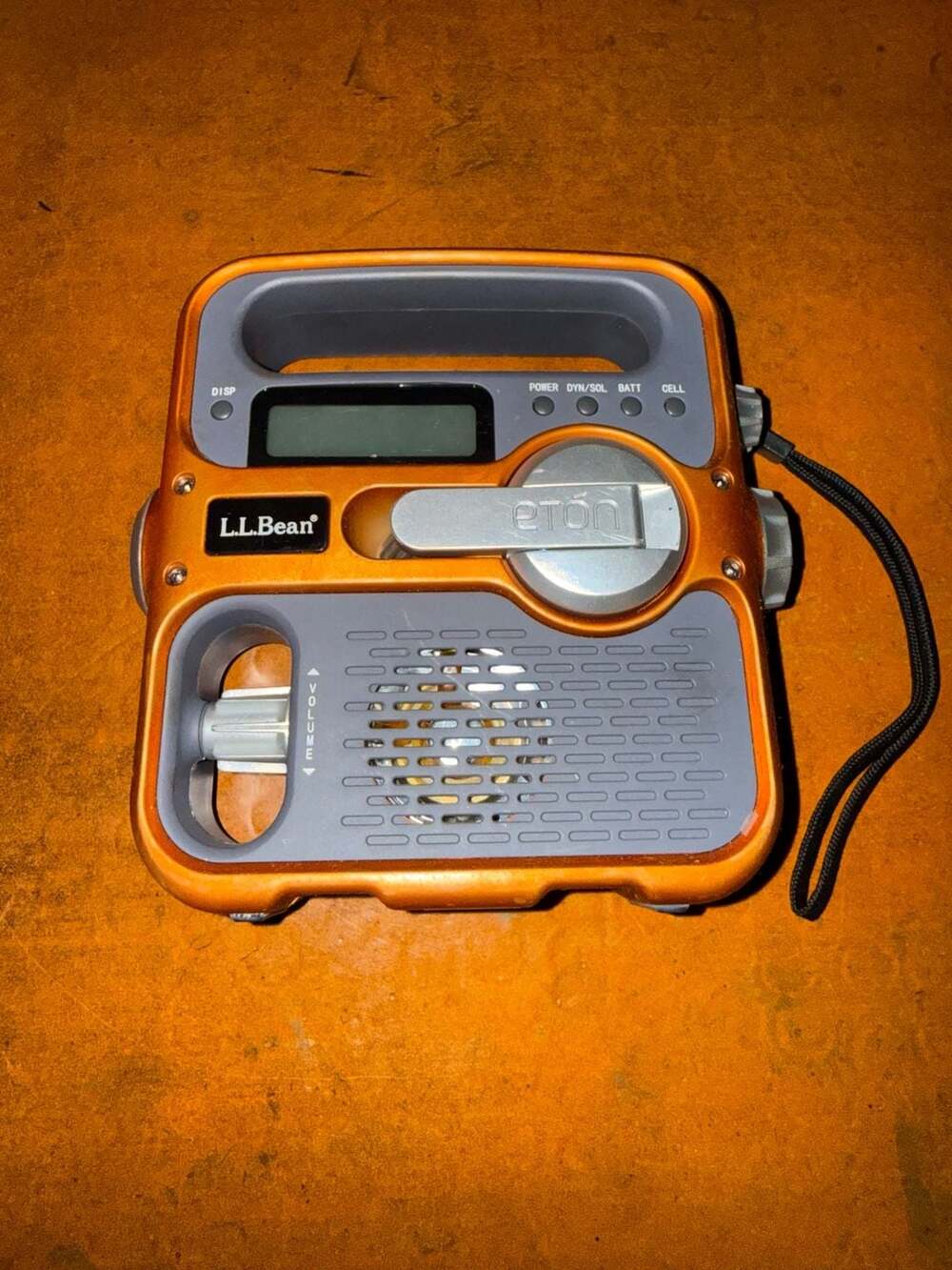 L.L.Bean Eton FR360 Solar Hand Crank Emergency Radio Orange